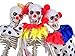 The Gothic Collection Set of 3 Clown Skeletons Halloween Prop Decoration