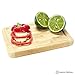 Pratico Kitchen Small Bamboo Cutting Board and Serving Tray with Juice Groove, 8 x 6 inch