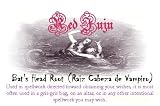 Red Juju Bat's Head Root - Raiz Cabeza de Vampiro - Hoodoo Root Work - Gris Gris Mojo Bag