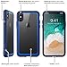 i-Blason Case for Phone X (2017)/ iPhone Xs (2018), Scratch Resistant Clear Halo Series Case (Clear/Navy)