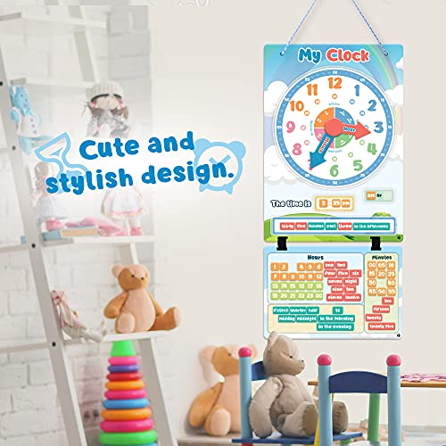 [New] Learning Clock, Telling Time Teaching Clock for Kids