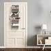 EZOWare Over The Door Organizer with 4 Pocket, Hanging Storage Organizer for Pantry Baby Nursery Bathroom Closet Dorm (Pack of 1, Gray)