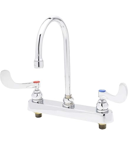 T&S Brass Medizinischer Wasserhahn B-2866-05, 20,3 Cm – Mit Schwenkbarem Schwanenhals Und 2,2 GPM Luftsprudler