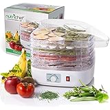 NutriChef Food Dehydrator Machine-Dehydrate Beef Jerky, Meat, Food, Fruit,Vegetables & Dog Treats-Great For At Home Use-Uses 