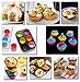 Cupcake Baking Cup Molds Bundle Easy Clean Pastry Liners 48 Nonstick Reusable Silicone Muffin Molds with Icing Pen Cupcake & Cake Decorating Pen Set