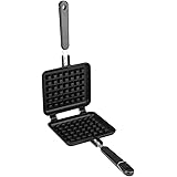 Non Stick Waffle Iron 30 x 14.5cm, Waffle Maker Pan No Noxious or Additives in the Material, for Belgian Waffles Sandwich Toa