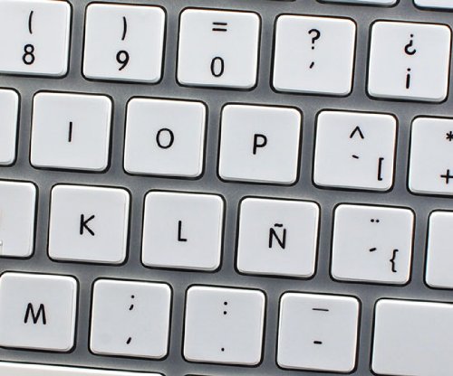 MAC NS SPANISH NON-TRANSPARENT KEYBOARD STICKERS WHITE BACKGROUND FOR DESKTOP, LAPTOP AND NOTEBOOK
