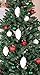 Clever Creations Pinecone Christmas Ornament Set of 4 Pieces, Shatterproof Holiday Décor for Christmas Trees, White