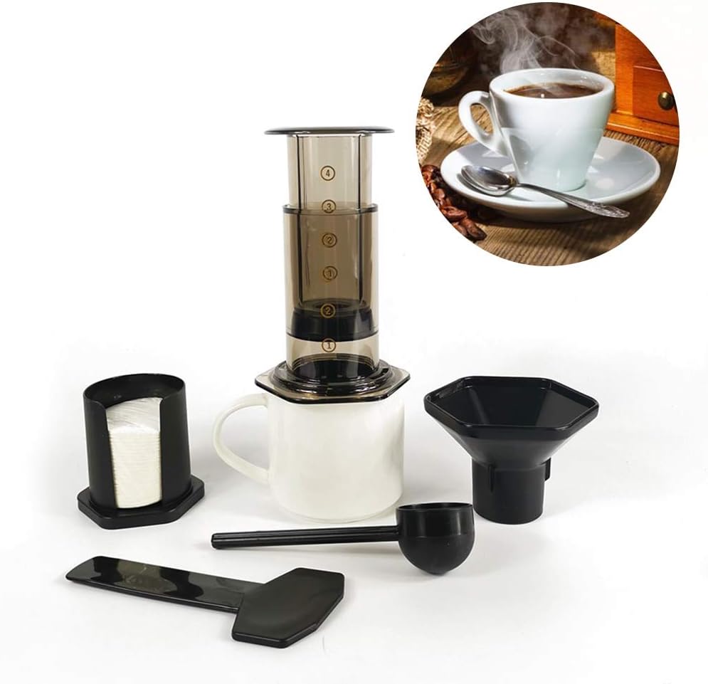 Kitz Coffee Pots Filter Glass Espresso Coffee Maker Portable Cafe French Press Coffee Pot