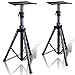 Pyle Dual Studio Monitor 2 Speaker Stand Mount Kit - Heavy Duty Tripod Pair and Adjustable Height from 34.0" to 53.0" w/ Metal Platform Base - Easy Mobility Safety PIN for Structural Stability PSTND32 primary