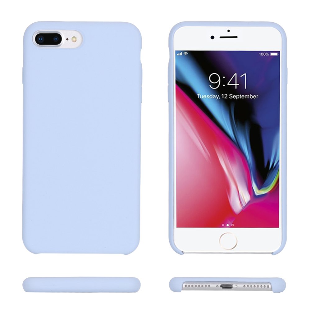 iPhone 8 Plus Case, iPhone 7 Plus Case, Casegory Cover with Liquid Silicone Gel Rubber and Soft Microfiber Cloth Case for Apple Mobile Phone iPhone 8 Plus and iPhone 7 Plus (5.5inch)
