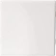Daltile Semi Gloss 4-1/4 in. x 4-1/4 in. White Ceramic Bullnose Wall Tile (Single Piece Listing)