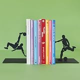 Balvi Metal Bookend Bicycle Kick Black Soccer Player Design view 6