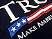 Trump for President, Make America Great Again Men's T-Shirt & Sticker Large (Blue)