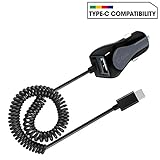 HTC Bolt USB Type-C Car Charger 3 Amps 15 Watts Black With Extra USB Port
