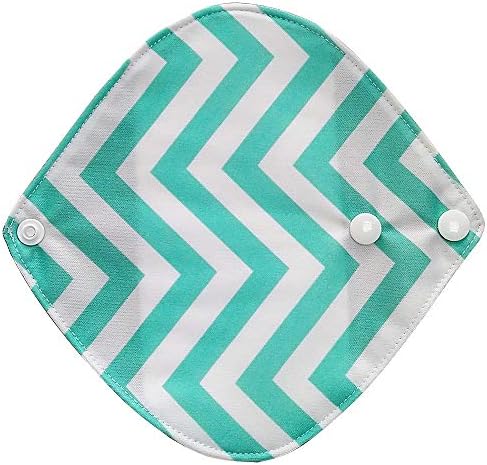 YIYEZI Washable Soft Bamboo Cloth Menstrual Pad Reusable Mama Sanitary Towel Pad, 18cm x 18cm (B)