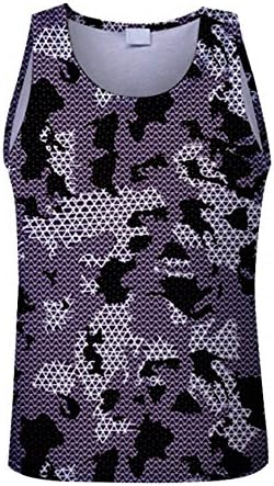 GH2G12JKJ Men Red Camouflage Military Sleeveless Shirts Vest Sportswear Tank Top 2 M
