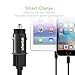 Ulwae USB Car Charger Compact Alloy Back Seat Fit 4.8A/24W High Power Dual Port for iPhone Samsung HTC (Space Gray)
