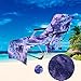 Lmeison Beach Lounge Chair Cover, Chaise Lounge Towel Cover with Storage Pockets for Pool, Sun Lounger, Hotel, Vacation, Holidays Sunbathing, Tie Dye Purple 82.5¡¯¡¯x29.5¡¯¡¯ (Purple-2pcs)