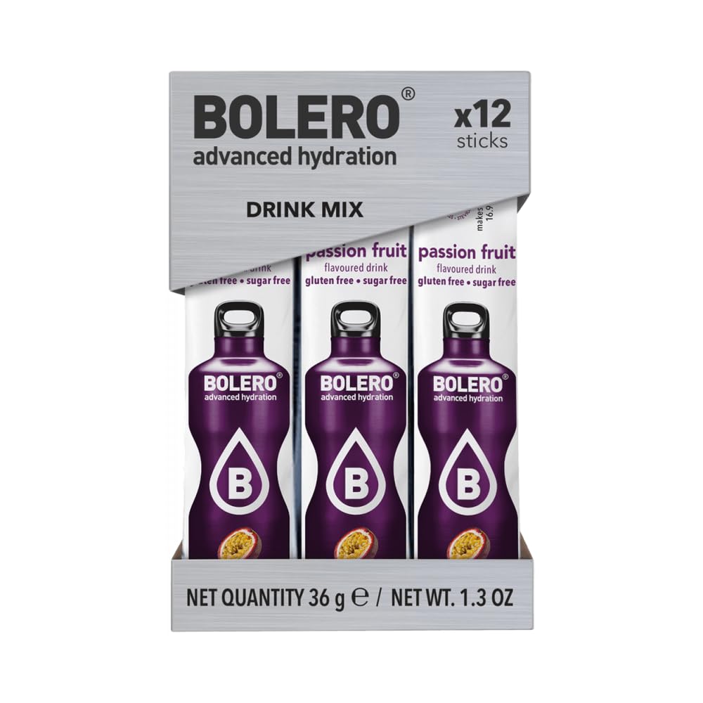Bolero Sticks Drink, 3 g, Passion Fruit, 12-Count