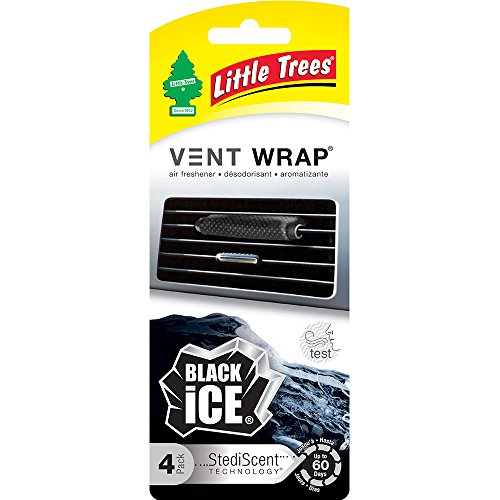 Car Freshner CTK5223124 1 Pack Little Trees Black ICE Rectangle AIR FRESHENER RP 4 CT