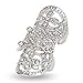 EVBEA Statement Full Finger Rings Fashion Rings for Women(White)