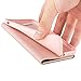 Nouske iPhone 7 Plus iPhone 8 Plus Case Flip Folio Wallet Stand up Credit Card Holder Cover Holster/Magnetic Closure/TPU bumper/360 Full Body Protection, Rose Gold