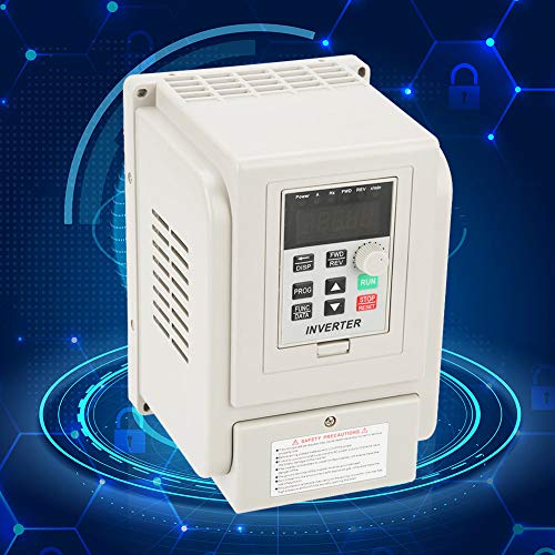 Fishlor Variable Frequency Drive, 220V Adjustable-Frequency Drive Inverter Motor Drive Single-Phase Variable Frequency Drive VFD Speed Controller for 3-Phase 4kW AC Motor - Thumbnail 2