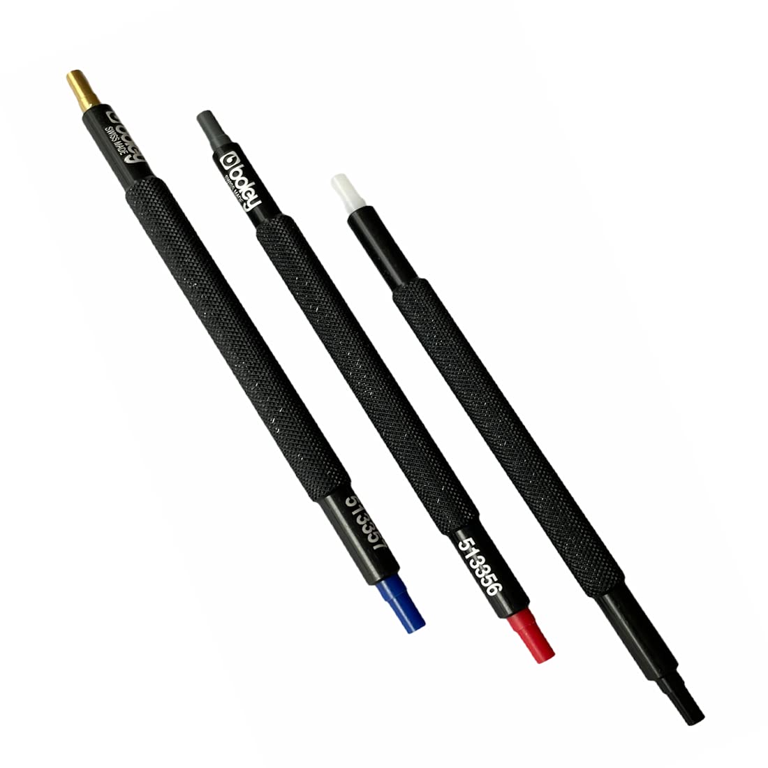 BUZZUFY Boley Assortment of 3 Hand Setting Tool Set Colored Metal Handle and PVC