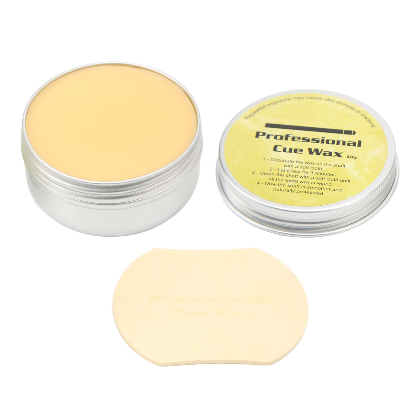 Pool Shaft Wax, Easy To Use Stick Cue Wax with Polishing Sheet for Wooden Shafts