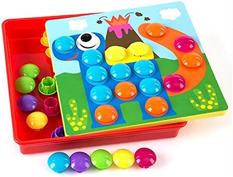 3D Puzzles Toys For Children Composite Picture Puzzle Creative Mosaic Mushroom Nail Kit Educational Toys Art Kids Toy