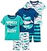 Carter's Boys' Toddler 5-Piece Cotton Snug-Fit Pajamas, Whale, 5T