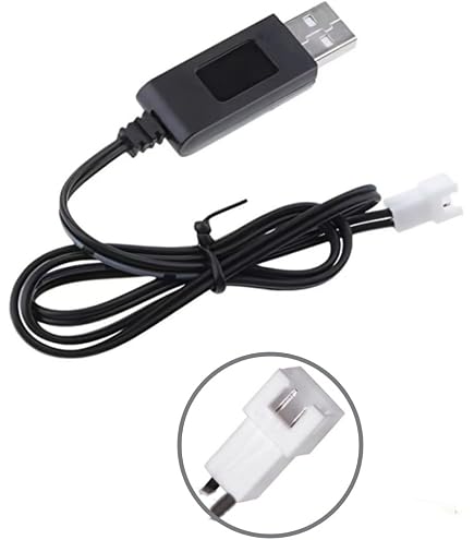 Cargador USB De Repuesto Para Batería De Coche RC Mario Kart – Cable De 2 Pies (Paquete De 2), Compatible Con Carrera Mach 8