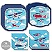 Big Dot of Happiness Taking Flight - Airplane - Vintage Plane Baby Shower or Birthday Party Tableware Plates and Napkins - Bundle for 16