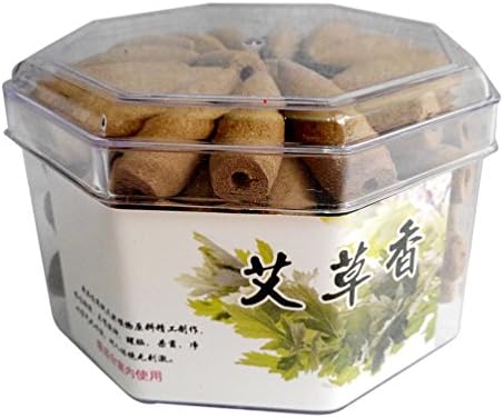 70pcs/box Bullet Backflow Incense Cones All kinds of flowers Hollow Buddhism (D: wormwood)