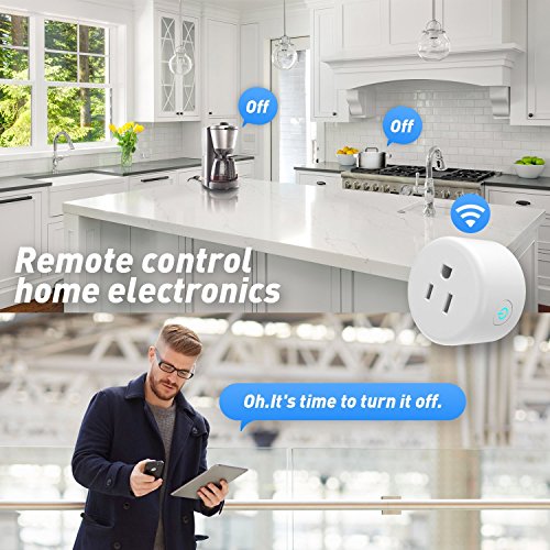 Smart Electrical Outlets,Smart Socket, Smart Plug WiFi Enabled,Timer Outlet,Electrical Power Switch for Household Applicances,Compatible with Amazon Alexa/Google Home/IFTTT - Thumbnail 5