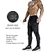 BROKIG Mens Zip Joggers Pants - Casual Gym Workout Track Pants Comfortable Slim Fit Tapered Sweatpants with Pockets