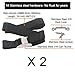 YYST Boat Cooler Tie-Down Strap Tie-Down Kit Tackle Box Tie-Down Strap kit SS 316 Cam Buckle and Deck Loop for for RVS, Boats, Trailer and Truck Beds to Keep Your Cooler Secured - No Cooler
