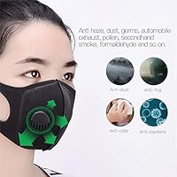 3Pcs face Mask Dust Mask Anti Pollution Mask PM2.5 Activated Carbon Filter Insert Can Be Washed Reusable mouth Masks