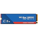 WD Blue SN5100 2TB NVMe SSD - M.2 2280, PCIe Gen 4.0, Internal Solid State Drive - Read Speeds Up to 7,100MB/s, Upgrade Storage for PC/Laptops - WDS200T5B0E