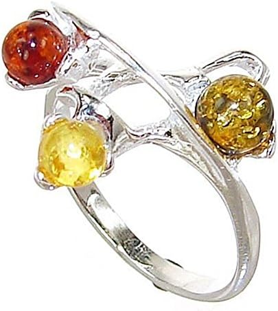 Baltic Amber Sterling Silver Gemstone Ring size 6.5