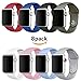 Sport Band for Apple Watch 38mm, MOSKO Soft Silicone Sport Strap Replacement Bracelet Wristband for Apple Watch Series 3, Series 2, Series 1, Nike+, Edition, S/M Size