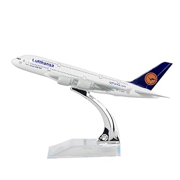Qids Germany Deutsche Lufthansa AG A380 14.5cm Solid Metal Alloy Model Aircraft