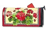 MailWraps Geraniums and Checks Mailbox Cover #01191
