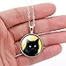 GUNGNEER Celtic Cat with Triquetra Knot Pendant Necklace ♦ Celtic Zodiac Animal Symbol ♦ Irish Celtic Jewelry