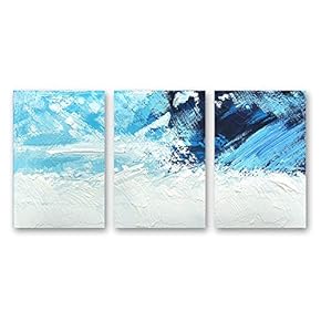 3 Panel Canvas Wall Art Abstract Pictures Home Wall Decorations for Bedroom Living Room Paintings Canvas Prints Framed - 16"x24" x 3 Panels