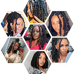 GUOHUI Super Light Butterfly Locs Crochet Hair 12