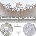 Venusvi Wedding Hair Pins Pearl Bridal Hair Clips Wedding Hair Accessories for Brides and Bridesmaids Pack of 3 Silver