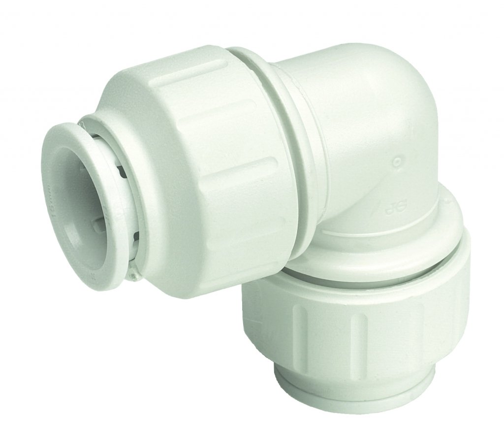 JG Speedfit JDS Hardware Equal Elbow Connector - White 22mm Pack 5