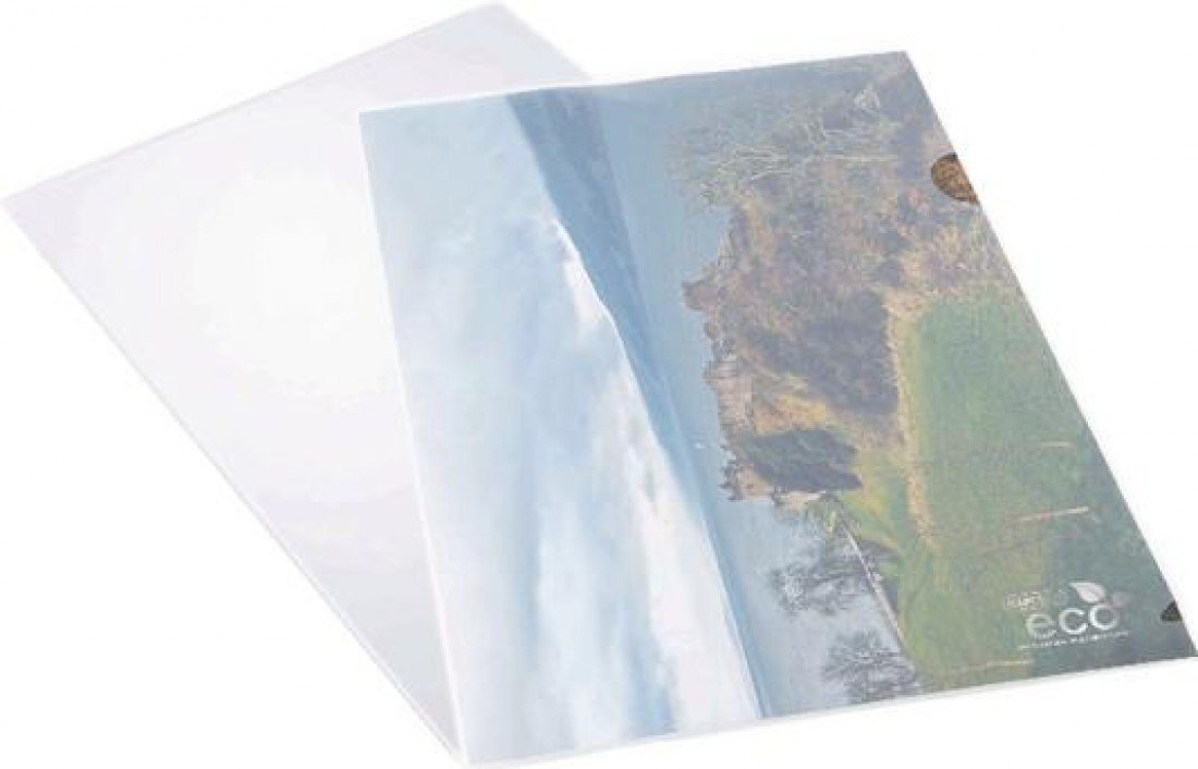 Rapesco A4 Clear Eco Cut Flush Folders (Pack of 100)